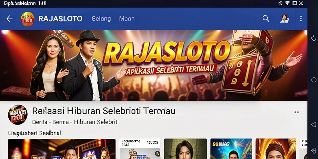 Tampilan antarmuka aplikasi RAJASLOTO yang menawan dan mudah digunakan.