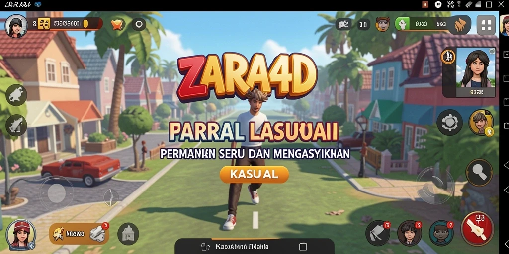 Antarmuka menarik dan intuitif dari game ZARA4D.